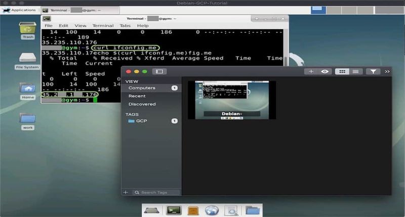 VNC session using **Jump Desktop** on **macOS 10.14.1**. Others: **VNC Viewer** (RealVNC), **Screen 4** vnc viewer